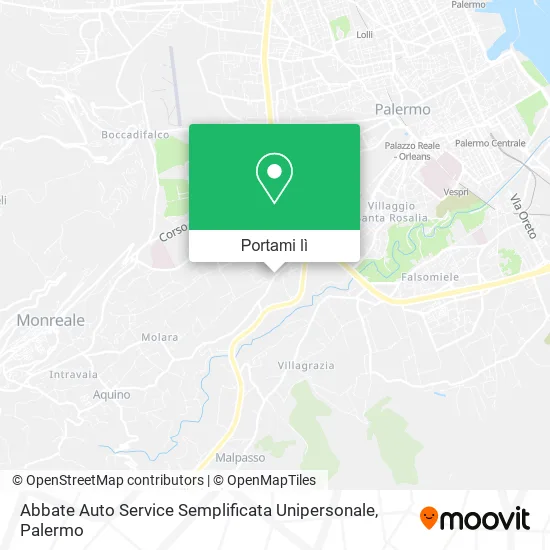 Mappa Abbate Auto Service Semplificata Unipersonale