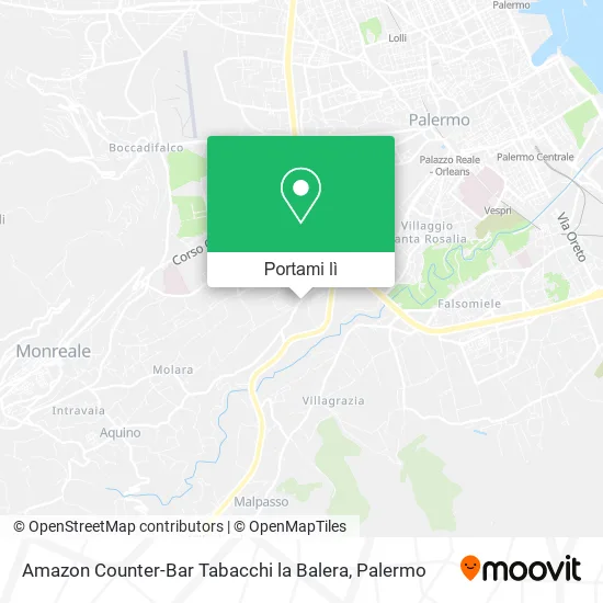 Mappa Amazon Counter-Bar Tabacchi la Balera