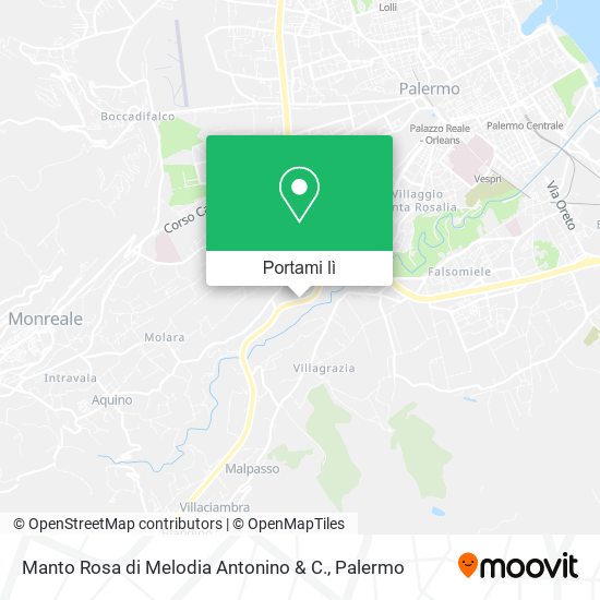 Mappa Manto Rosa di Melodia Antonino & C.