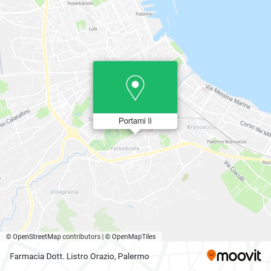 Mappa Farmacia Dott. Listro Orazio