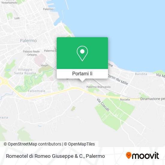 Mappa Romeotel di Romeo Giuseppe & C.