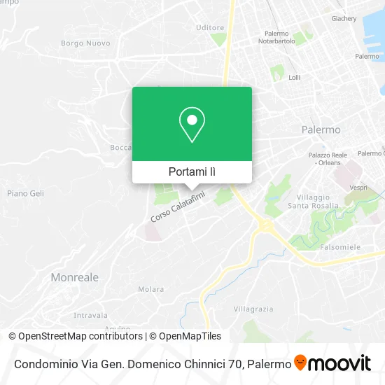 Mappa Condominio Via Gen. Domenico Chinnici 70