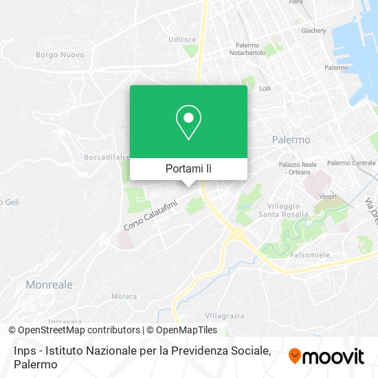 Mappa Inps - Istituto Nazionale per la Previdenza Sociale