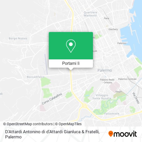 Mappa D'Attardi Antonino di d'Attardi Gianluca & Fratelli