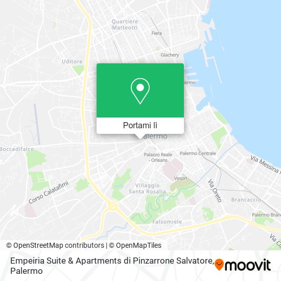 Mappa Empeiria Suite & Apartments di Pinzarrone Salvatore