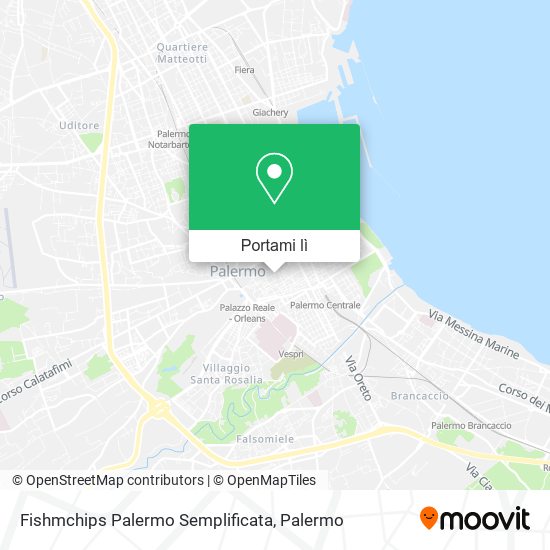 Mappa Fishmchips Palermo Semplificata