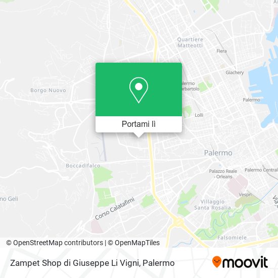 Mappa Zampet Shop di Giuseppe Li Vigni