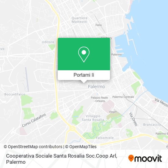 Mappa Cooperativa Sociale Santa Rosalia Soc.Coop Arl