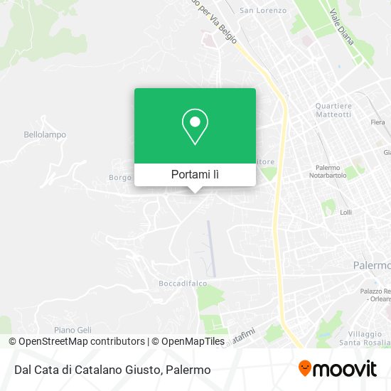 Mappa Dal Cata di Catalano Giusto