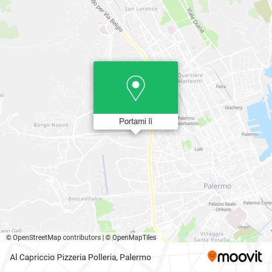 Mappa Al Capriccio Pizzeria Polleria