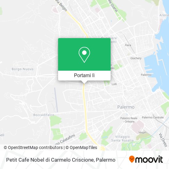 Mappa Petit Cafe Nobel di Carmelo Criscione