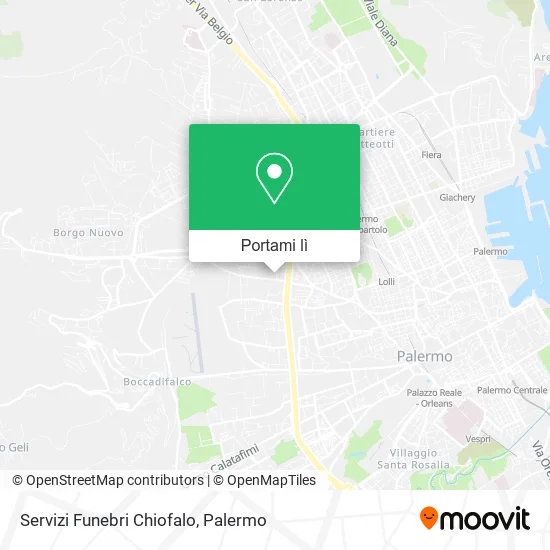 Mappa Servizi Funebri Chiofalo
