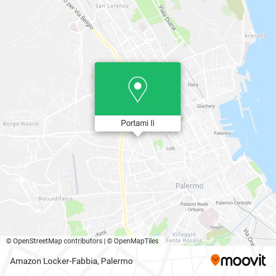 Mappa Amazon Locker-Fabbia