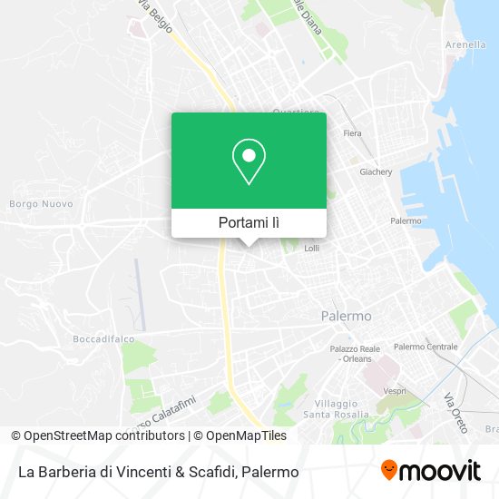 Mappa La Barberia di Vincenti & Scafidi