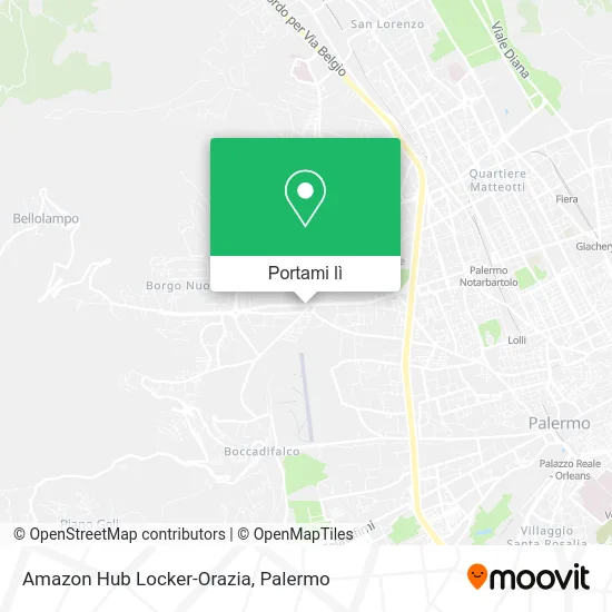 Mappa Amazon Hub Locker-Orazia