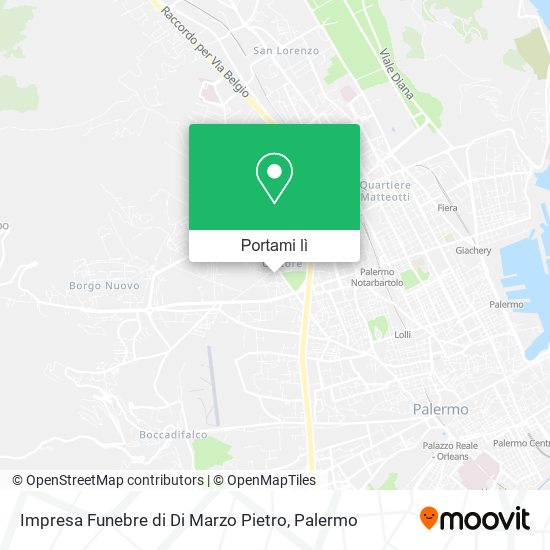 Mappa Impresa Funebre di Di Marzo Pietro
