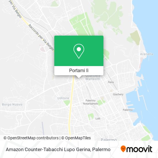 Mappa Amazon Counter-Tabacchi Lupo Gerina