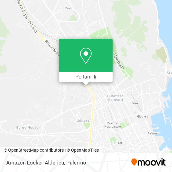 Mappa Amazon Locker-Alderica