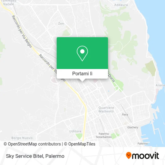 Mappa Sky Service Bitel