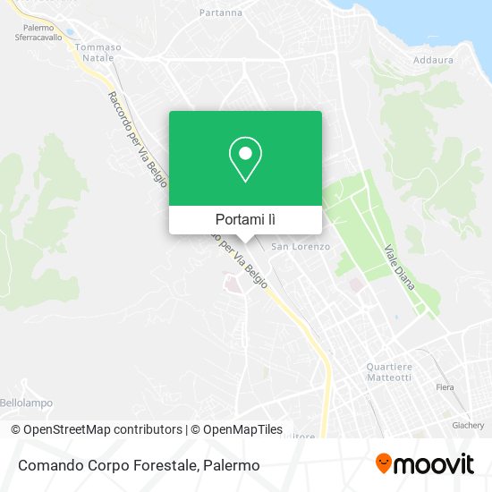 Mappa Comando Corpo Forestale