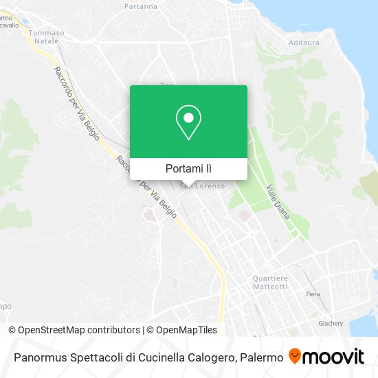 Mappa Panormus Spettacoli di Cucinella Calogero