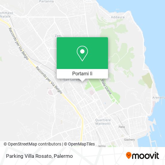 Mappa Parking Villa Rosato