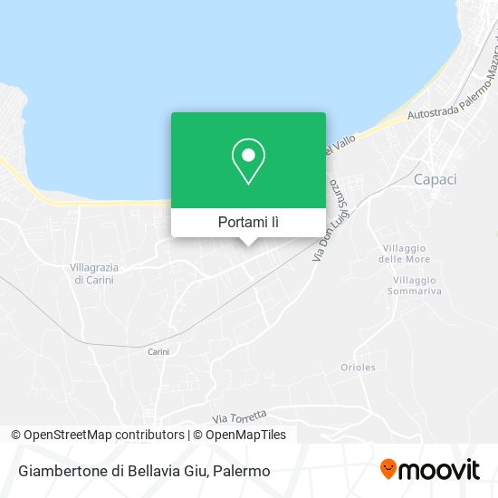 Mappa Giambertone di Bellavia Giu