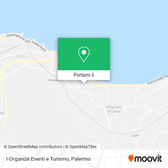 Mappa I-Organize Eventi e Turismo