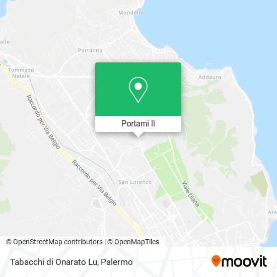 Mappa Tabacchi di Onarato Lu