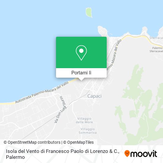 Mappa Isola del Vento di Francesco Paolo di Lorenzo & C.