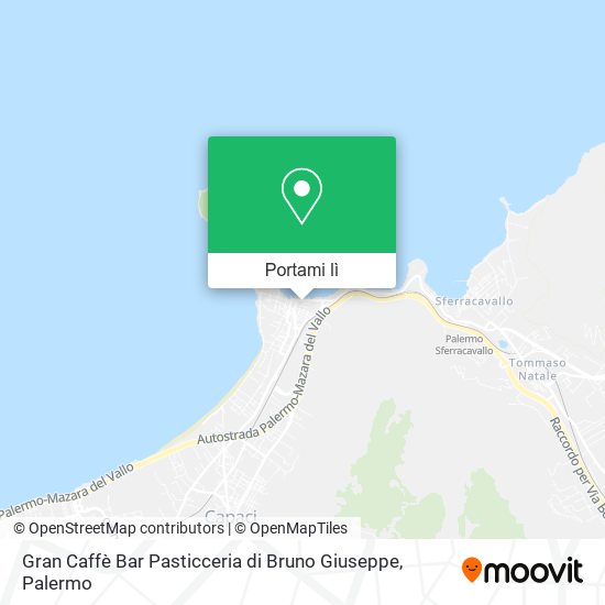 Mappa Gran Caffè Bar Pasticceria di Bruno Giuseppe