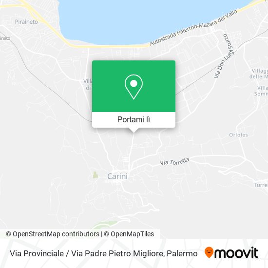 Mappa Via Provinciale / Via Padre Pietro Migliore