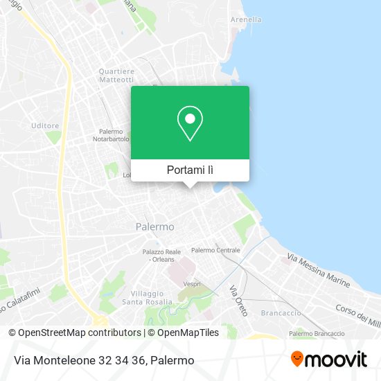Mappa Via Monteleone  32 34 36
