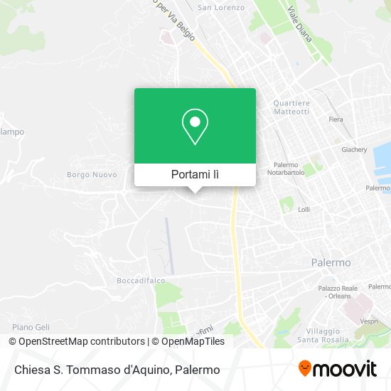 Mappa Chiesa S. Tommaso d'Aquino