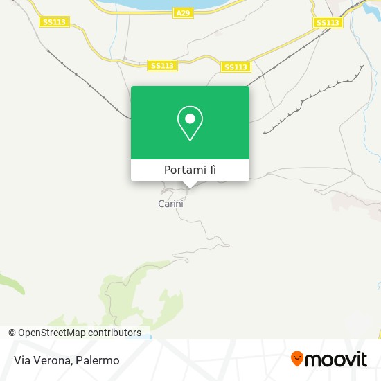 Mappa Via Verona