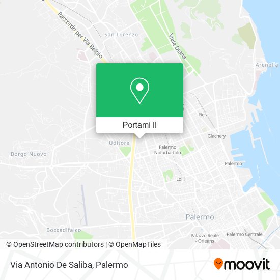 Mappa Via Antonio De Saliba