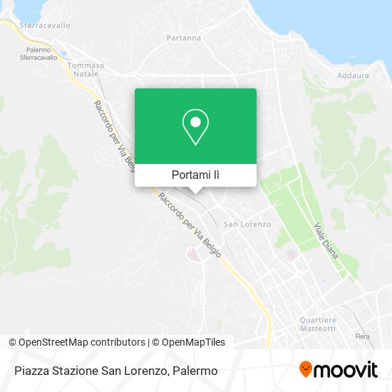 Mappa Piazza Stazione San Lorenzo