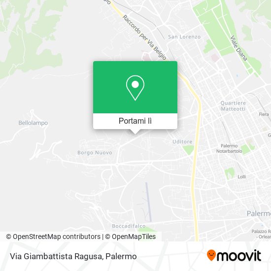 Mappa Via Giambattista Ragusa