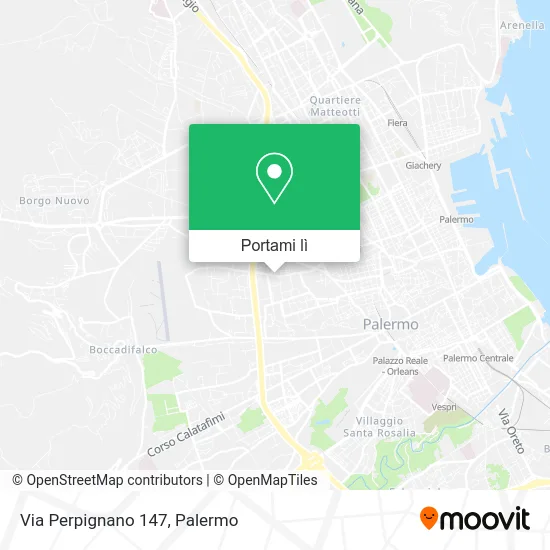 Mappa Via Perpignano 147