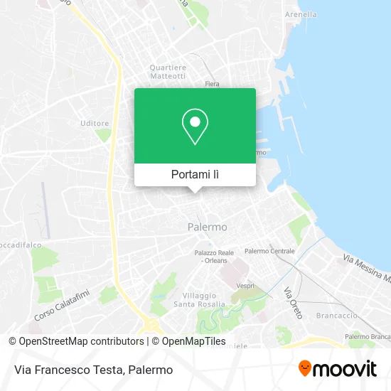 Mappa Via Francesco Testa