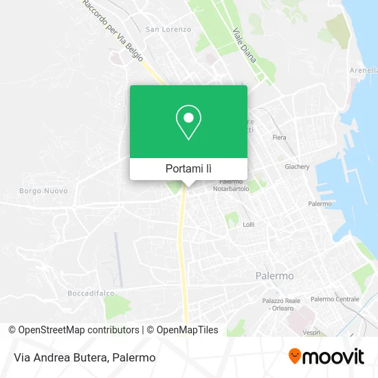 Mappa Via Andrea Butera