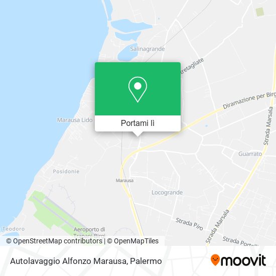 Mappa Autolavaggio Alfonzo Marausa