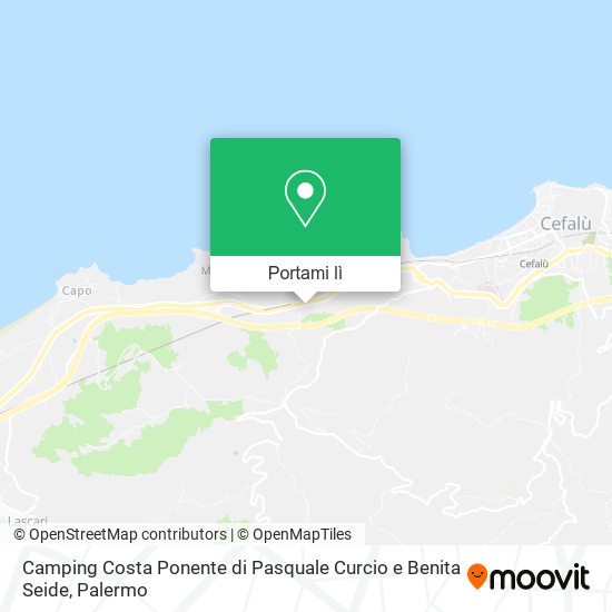 Mappa Camping Costa Ponente di Pasquale Curcio e Benita Seide