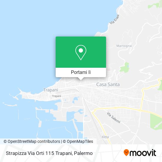 Mappa Strapizza Via Orti 115 Trapani