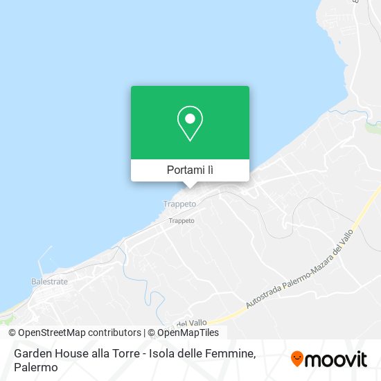 Mappa Garden House alla Torre - Isola delle Femmine