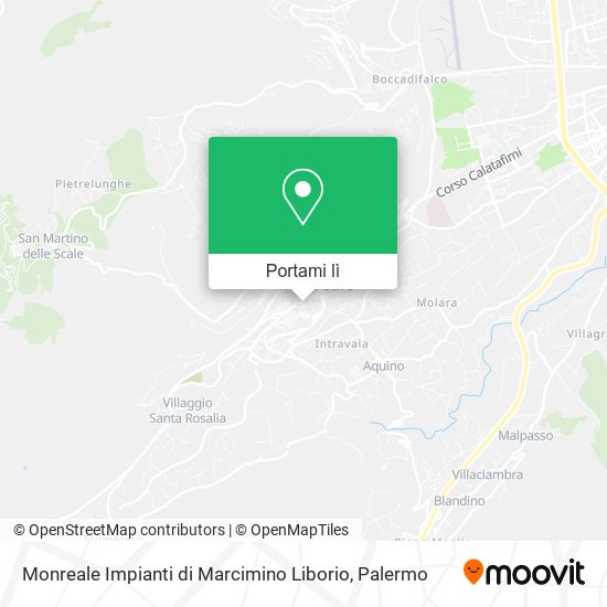 Mappa Monreale Impianti di Marcimino Liborio