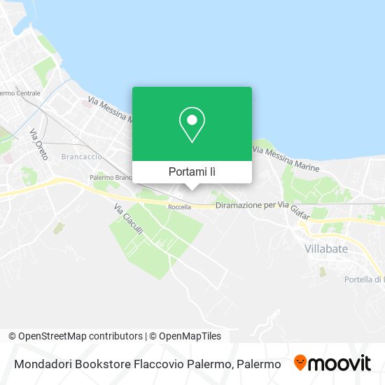 Mappa Mondadori Bookstore Flaccovio Palermo