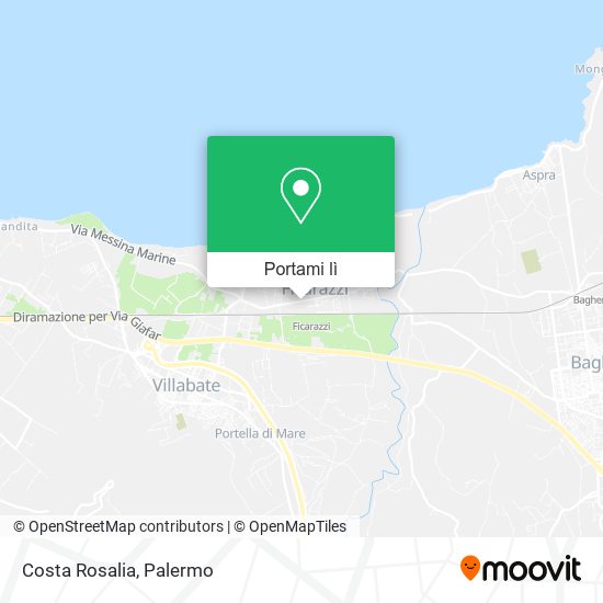 Mappa Costa Rosalia