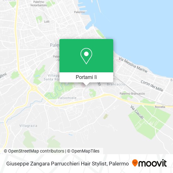 Mappa Giuseppe Zangara Parrucchieri Hair Stylist
