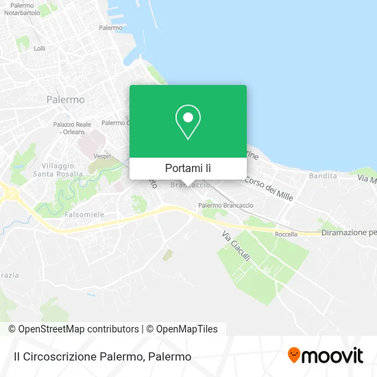 Mappa II Circoscrizione Palermo